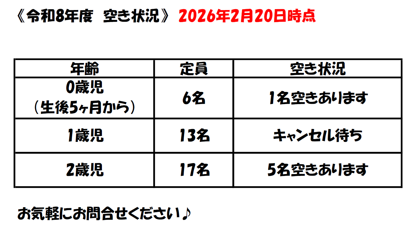 空き情報（令和8年度）